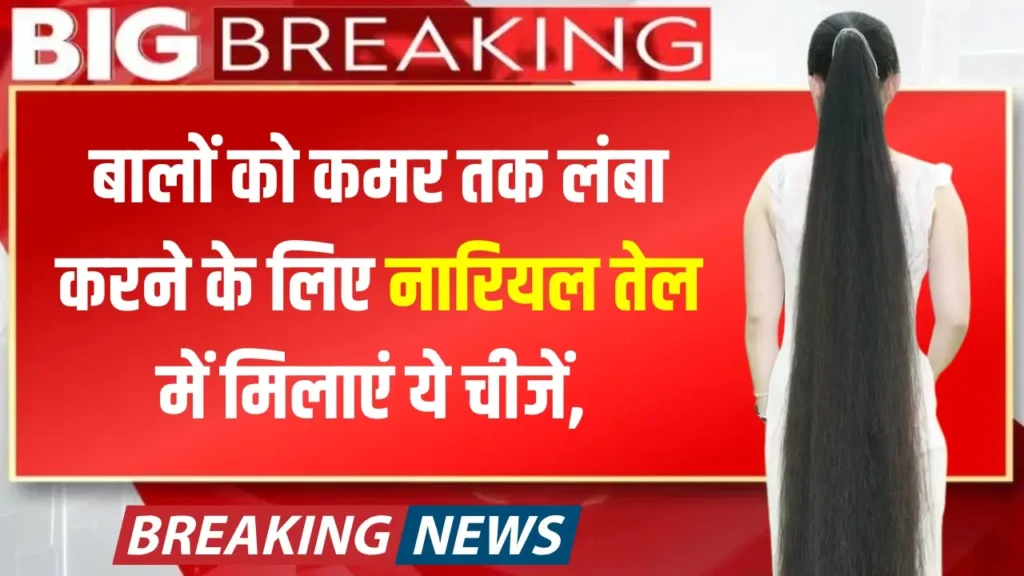 Long Hair Tips: बालों को कमर तक लंबा करने के लिए नारियल तेल में मिलाएं ये चीजें, पाएं तेज़ और मजबूत बालों का रिजल्ट! 1 Long Hair Tips: बालों को कमर तक लंबा करने के लिए नारियल तेल में मिलाएं ये चीजें, पाएं तेज़ और मजबूत बालों का रिजल्ट!